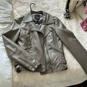Faux leather jacket
